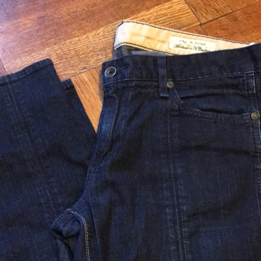 Rag and bone jeans with front seam